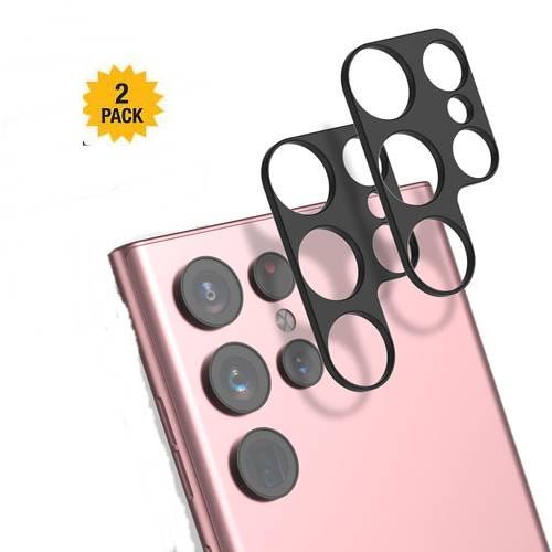 Black Camera Protector For Samsung S22 Ultra- 2 Pack