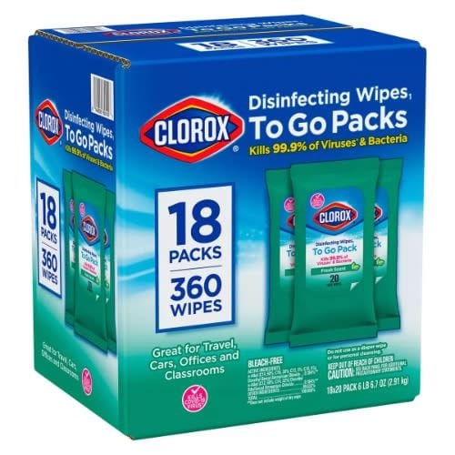 Disinfecting Wipes To Go Packs -360 Wipes - 2.91kg