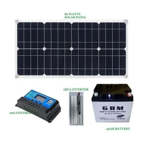 Home Solar Lighting System For Tv / Laptop And Lights - 1000W