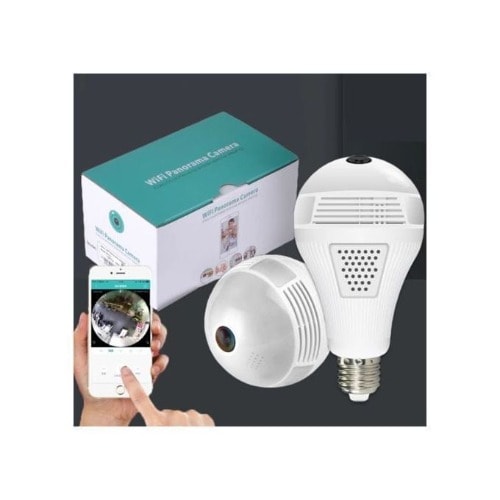 Wifi Security 360° Fisheye Lens Light Camera Bulb Hd 1080p