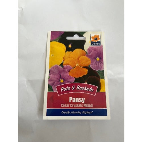 De Ree Pansy-clear Crystals Mixed - 60seeds