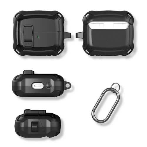 Shockproof Full Body Case For Samsung Buds 3/ Buds 3 Pro Black