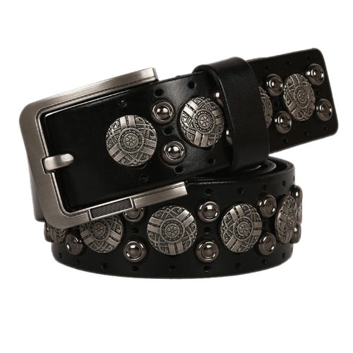 Men's Rivet Belt - Black
