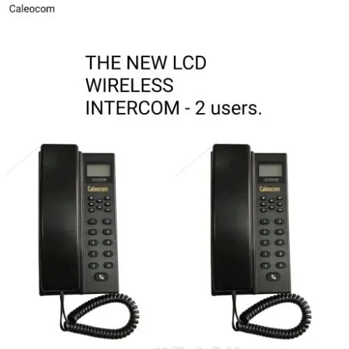 Wireless Intercom With Display Lcd - 2 Set