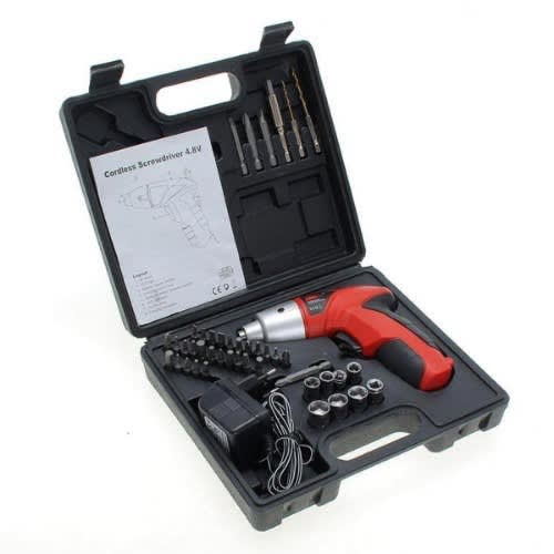 Cordless Rechargeable Screwdriver Set - 45pcs