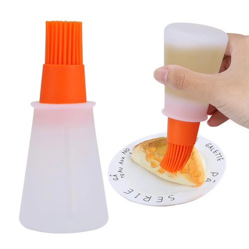Silicone Bbq Basting Oil Bottle Brush Dispenser