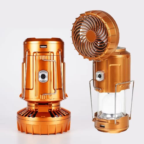 Solar Charging Camping Fan Lamp - 10W