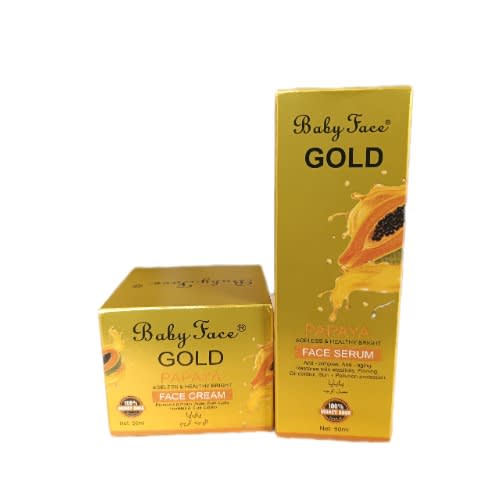 Baby Face Gold Papaya Face Cream 50ml & Serum 50ml