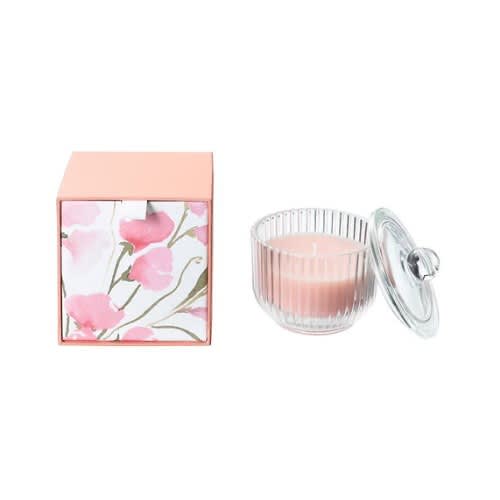 Blomdoft Scented Candle In Glass -  Sweet Pea And Light Orange- 9cm