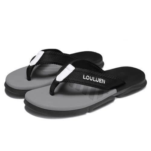 Double Sole Slippers-men's Slippers-grey