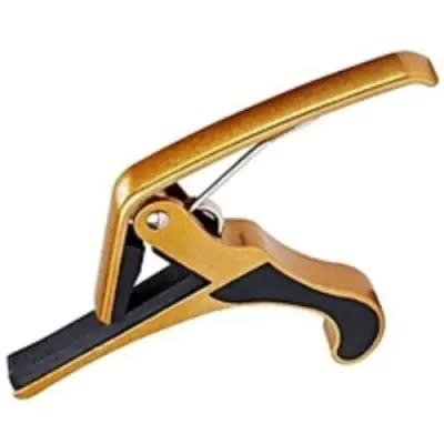 Trigger Guitar Capo With Spring Action Clamp - Gold