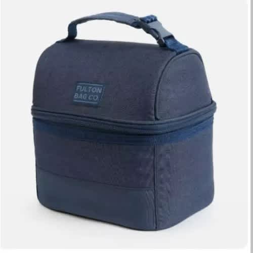 Insulated 2 Compartment Bucket Lunch Bag