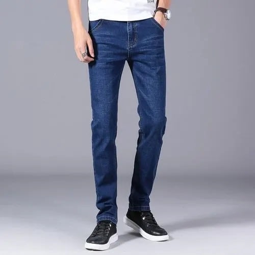 Mens Non Fade Blue Jeans