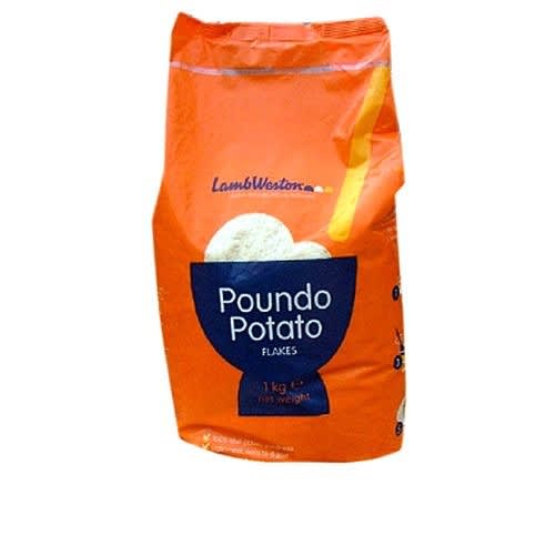 Poundo Potato Flakes - 1kg - Pack Of 5