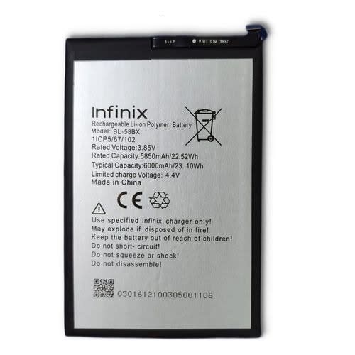 Replacement Battery For Infinix Hot 9play 58bx