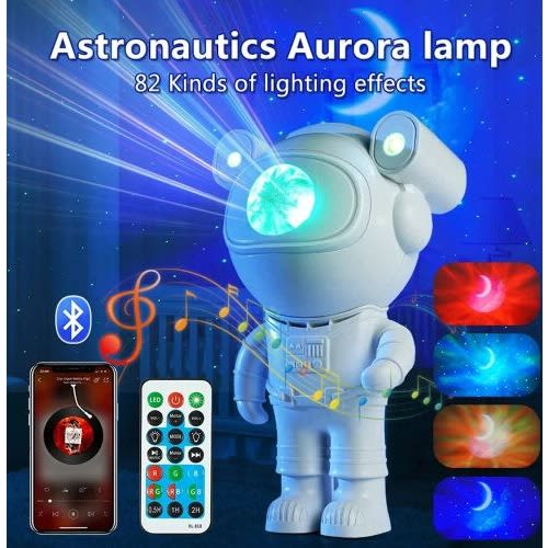Bluetooth Astronaut Galaxy Projector Night Light - Starry Sky