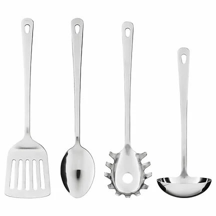 Grunka 4-piece Kitchen Utensil Set - Stainless Steel