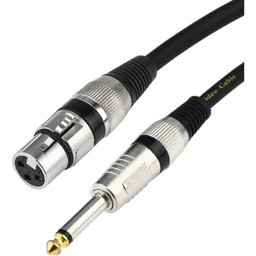 Microphone XLR Female To Jack TS Cable - 5 Meters