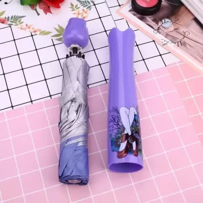 Portable Rose Bottle Umbrella-purple