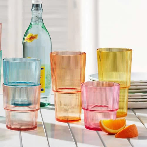 Member's Mark Shatterproof 12-piece Drinkware Set Ribbed