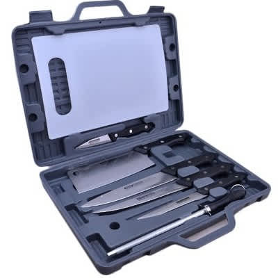 Encased Knife Set with Chopping Board