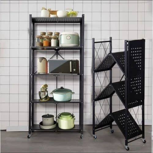 Aluminium Steel Foldable Shelf Rack - 5 Layer