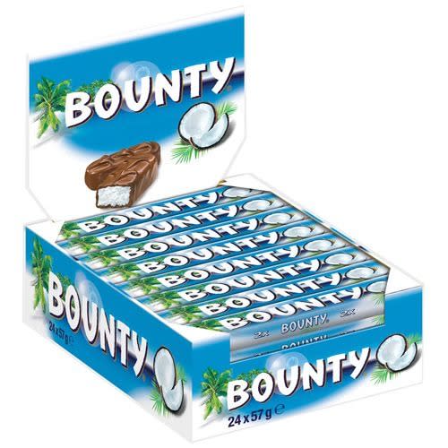 Coconut Chocolate Bars Box Sweets Treats Candy - 57g - Pack Of 24