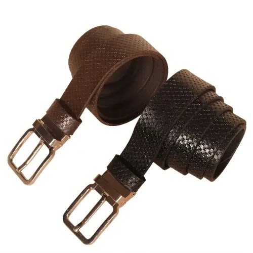 Apix Leather Belt - Black & Brown - 2pcs