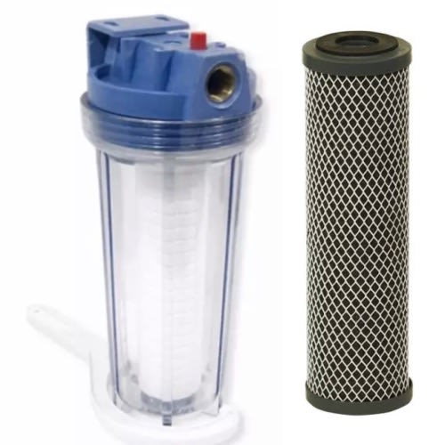Single Water Filter. Omic. 10 Inches + One Carbon Candle
