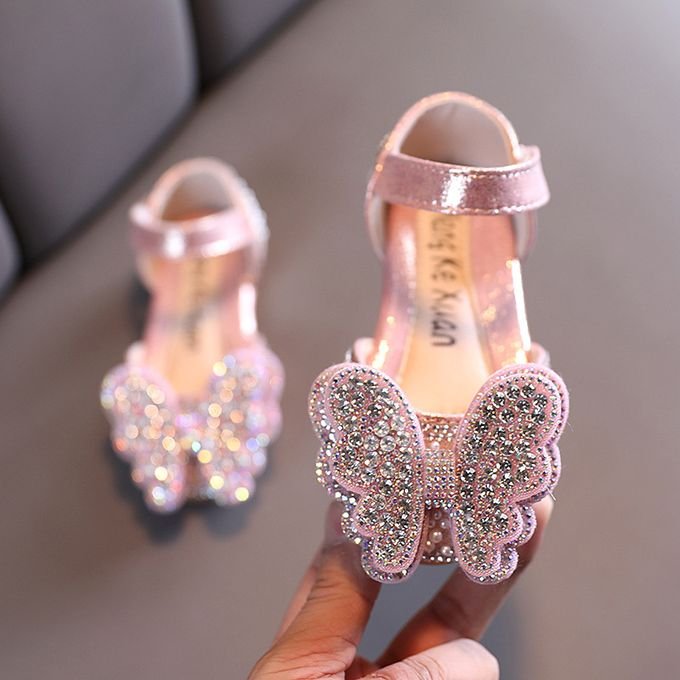Susan Girl Shimmer Birthday Party Shoe - Pink