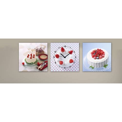 Wall Art Cake Clock - 3pcs