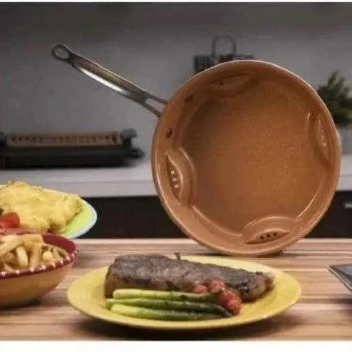 Steel Air Fry Pan With Lid