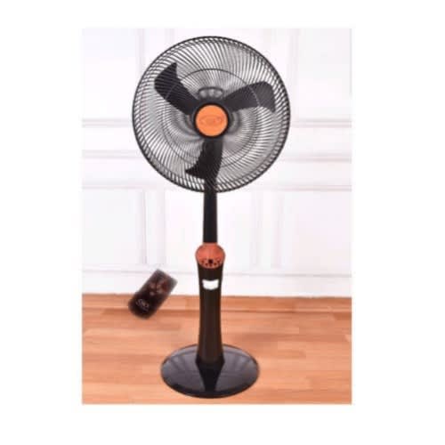 Ox 18" Plus Rechargeable Standing Fan With Remote Control - Black