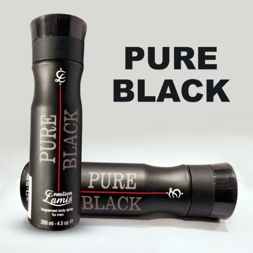 Lamis Perfume 200 Ml Pure Black Deodorant Spray Buy Pure Black