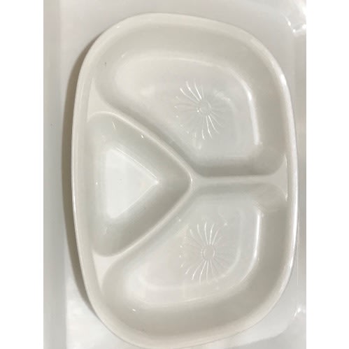 3 Sided Ceramic Unbreakable Plates- Set Of 6