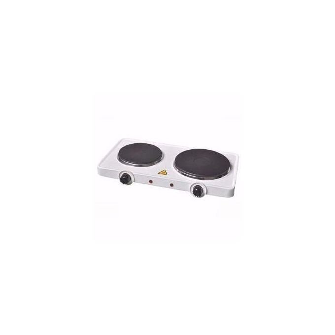 Double Face Electric Hot Plate - 2000W - White