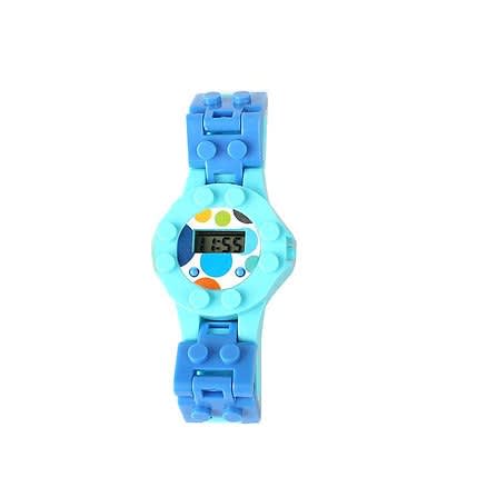 Building Bricks And Digital Watch For Kids, Blue