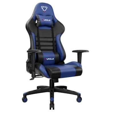 Executive Furgle Gaming Chair With Footrest - Black/Blue