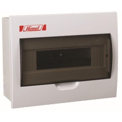 Himel Distribution Box Metal Box With Plastic Cover - 12 Ways - Flush Mounted|| HDPZ50R12