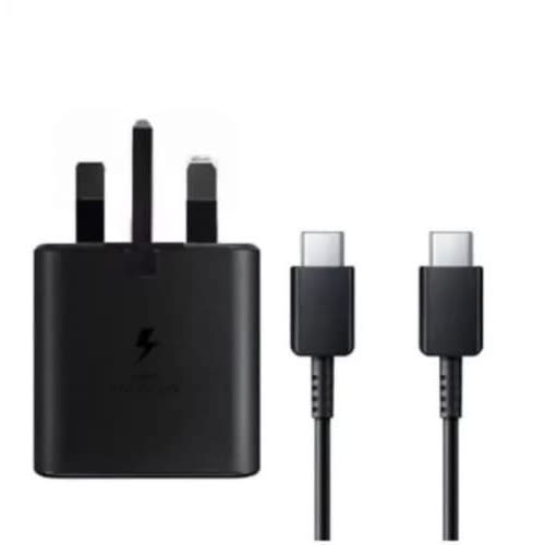 25W Super Fast Charging - Travel Adapter - USB Type-C to Type-C - Black