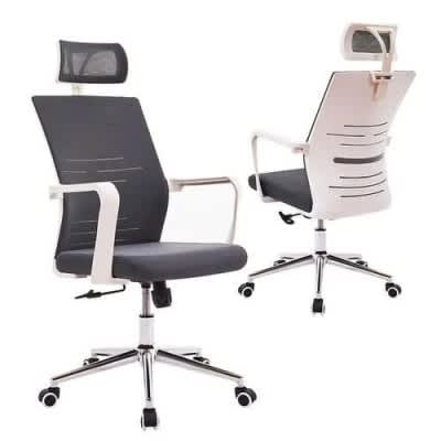High Back Mesh Ergonomic Swivel Chair With Headrest