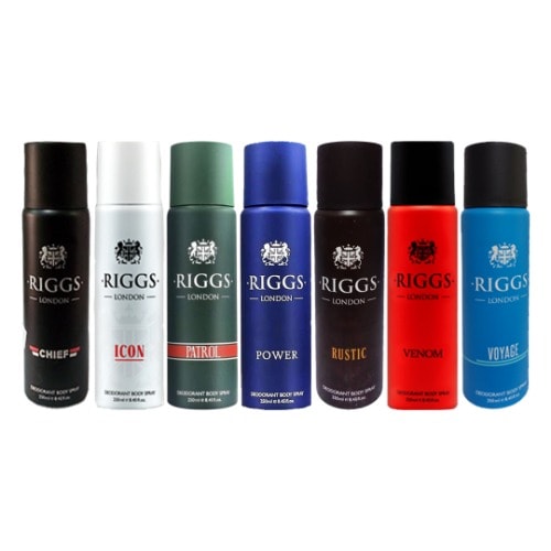 Riggs Body Spray - 7  bottles-250ml each