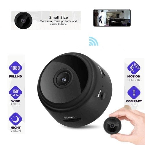 Mini Wireless Camera - Wifi 1080p Hd With Night Motion Detection