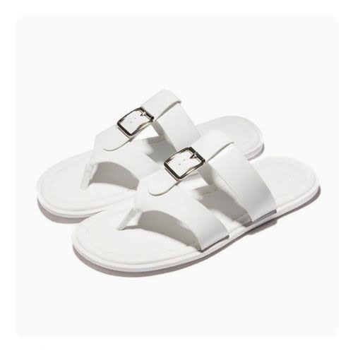 Men's Superior Leather Slipper Sandal - White