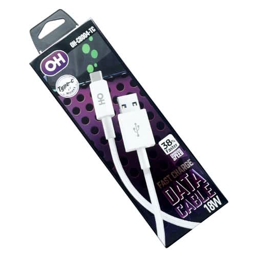 0H Type C Data Cable - 18w - White