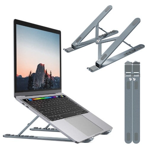 Foldable Aluminum Laptop Stand For Desks