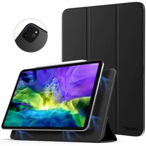 Magnetic Trifold Stand Case Cover For Ipad Pro 11" 2020 - 2nd Generation - Black
