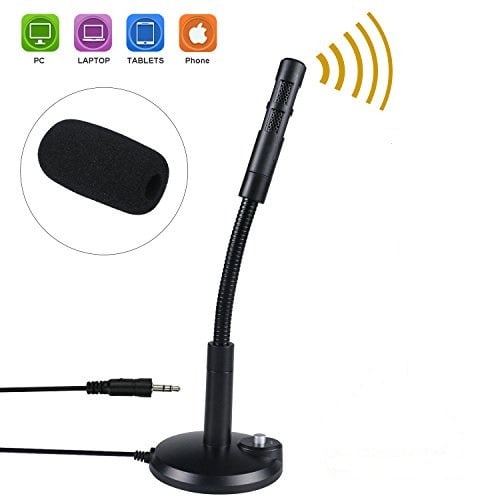 Plug & Play Home Studio Vocal Recording Microphone With Switch Button - 3.5mm