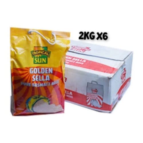 Golden Sella Pure Basmati Rice - 2kg X6