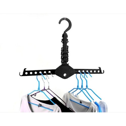 Magic Cloth Hanger Folding Salvo Space Clothes Hook Wardrobe Organizer Closet